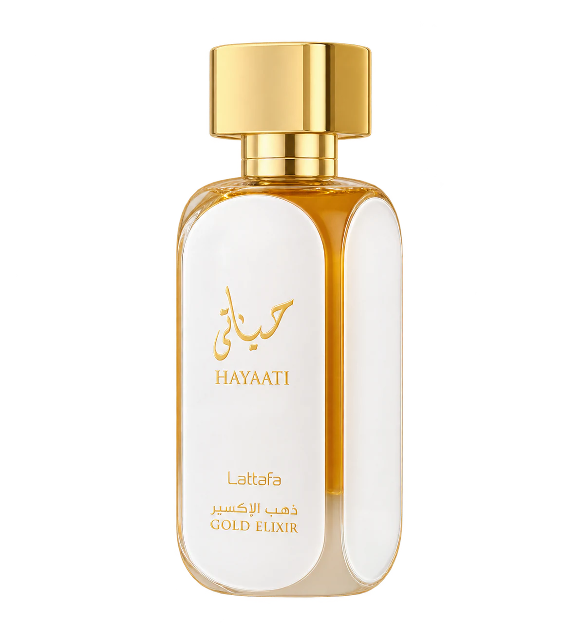Lattafa Hayaati Gold Elixir parfümös üveg