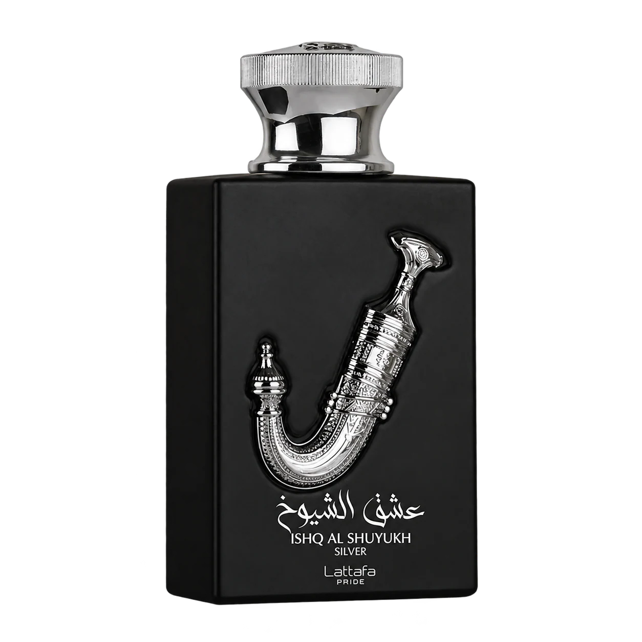 Lattafa Ishq Al Shuyukh Silver parfümös üveg
