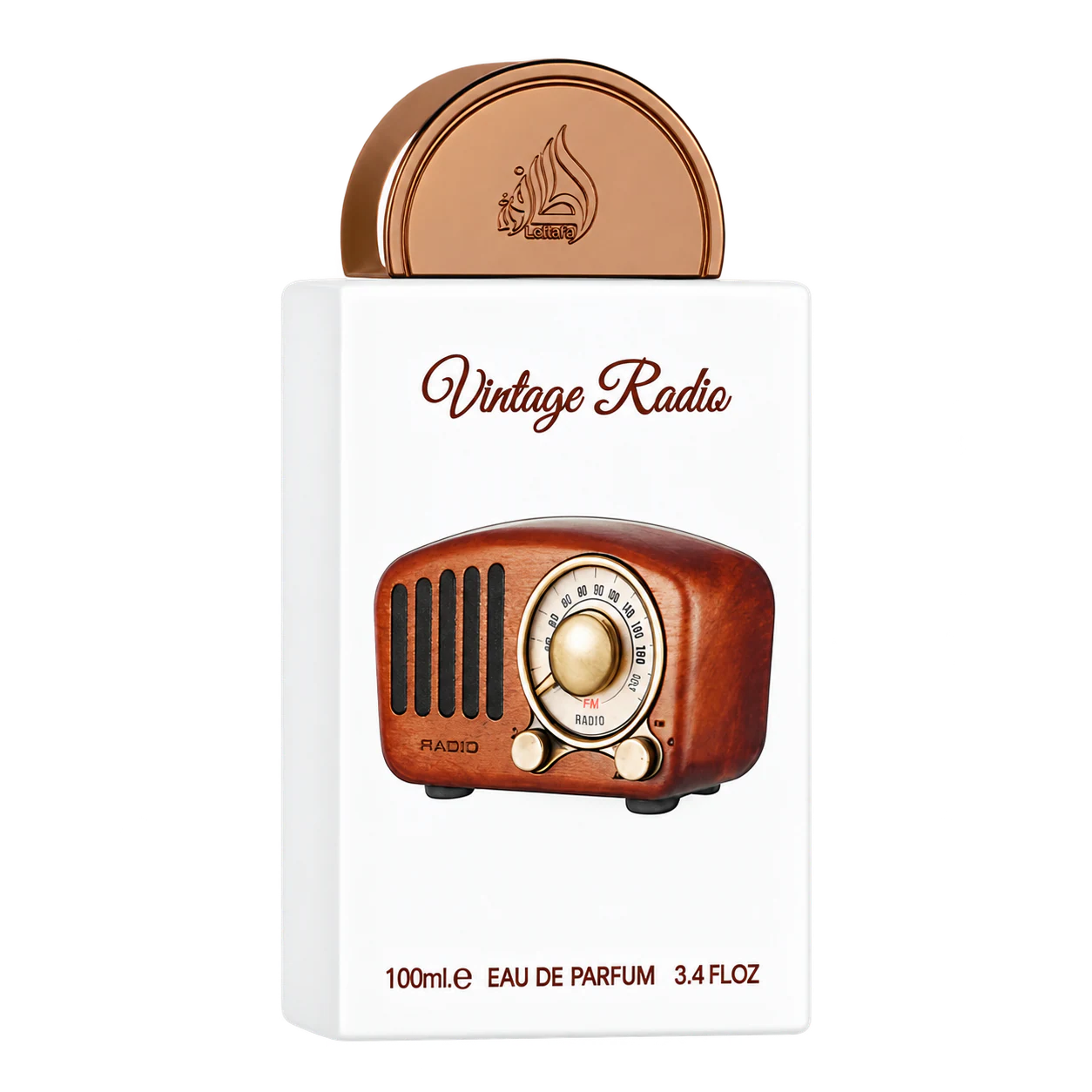Lattafa Vintage Radio parfümös üveg